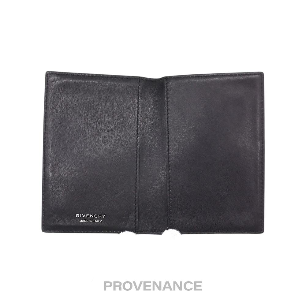 🔴 Givenchy Card Holder Wallet - Floral Black Leather - Picture 5 of 5